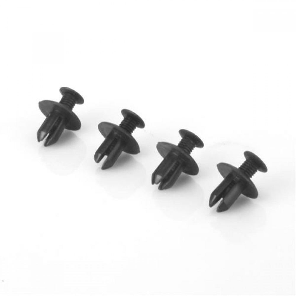 10x New Black Plastic Nylon Fastener Rivet Push-Type Retainer Clip FOR Mazda