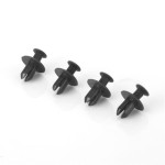 10x New Black Plastic Nylon Fastener Rivet Push-Type Retainer Clip FOR Mazda