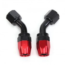 10AN 16-Foot Universal Black Fuel Pipe   10 Red and Black Connectors