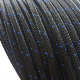6AN 10Ft General Type Stainless Steel Braided Fuel Hose Black & Blue