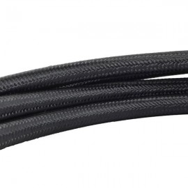 6AN 10Ft General Type Stainless Steel Braided Fuel Hose Black