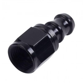 General Black Anodized AN-4 Straight Hose End Black