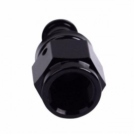 General Black Anodized AN-4 Straight Hose End Black