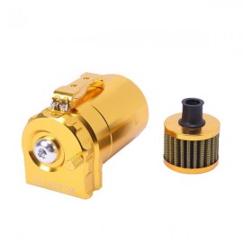 Round Oil Catch Tank Oil Catch Tank with Air Filter Golden
