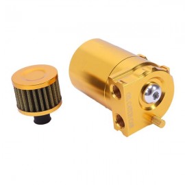 Round Oil Catch Tank Oil Catch Tank with Air Filter Golden